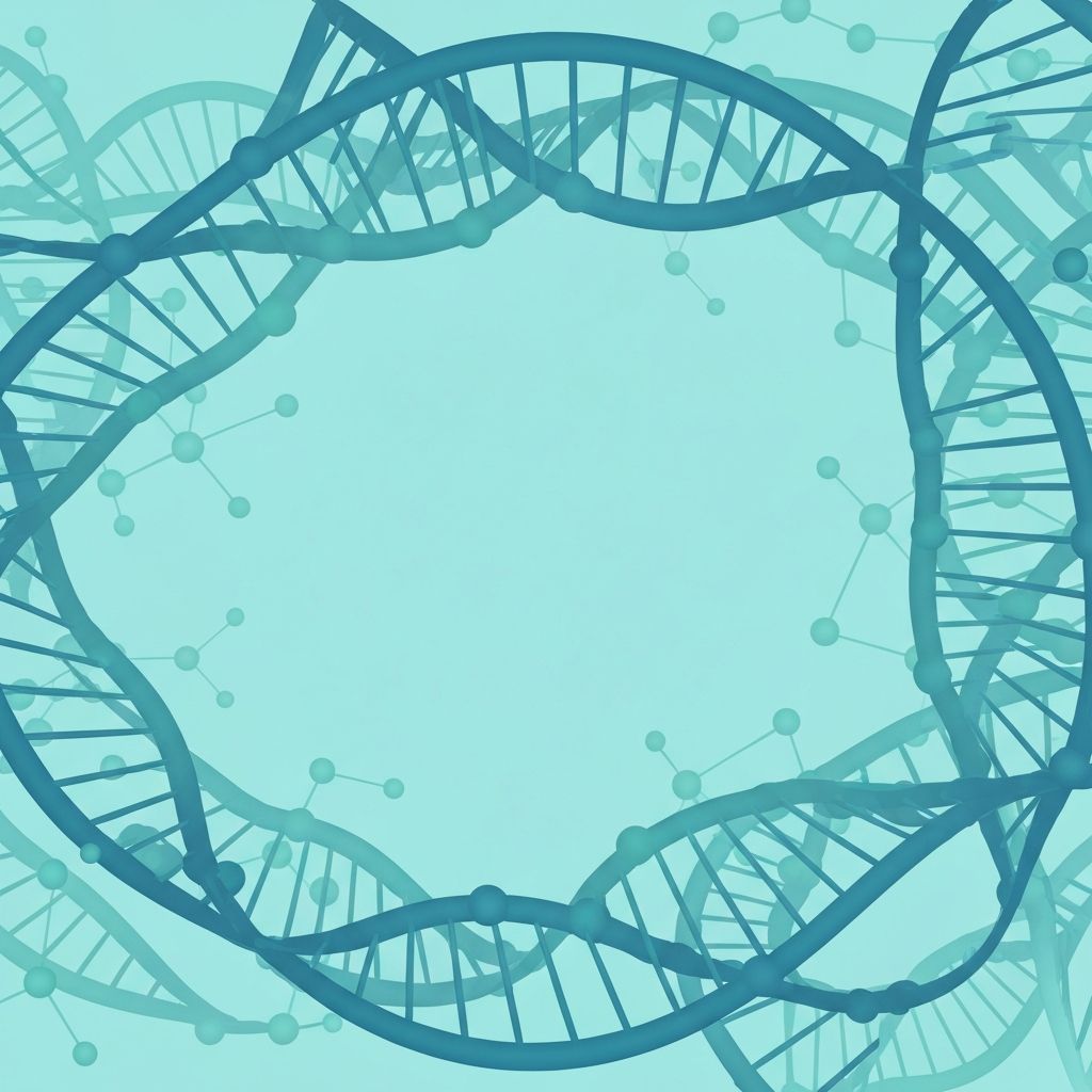 Abstract scientific visualization of genetic influence on health